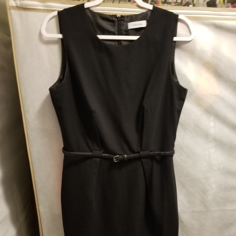 Women's Calvin Klein Pencil Dress w/Skinny Belt